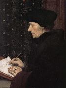 Hans Holbein, Writing in the Erasmus